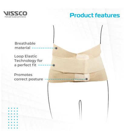 VISSCO P.C.NO. 0111 SACRA LUMBAR BELT 10"