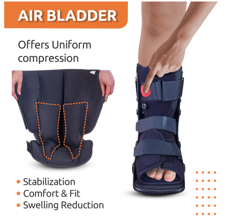 Pneumatic Walker Boot Short 11" for Foot & Ankle Support Vissco P.C.NO. 5721