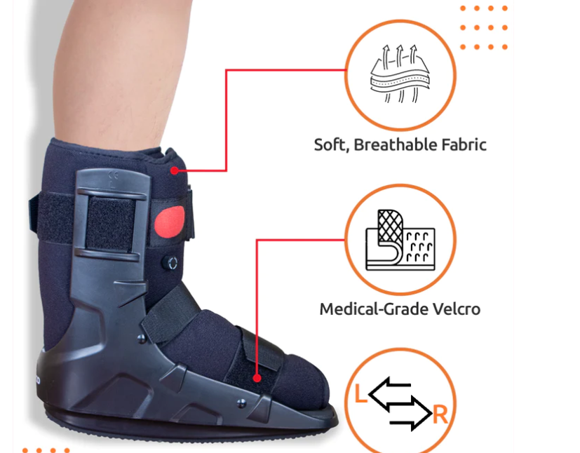 Pneumatic Walker Boot Short 11" for Foot & Ankle Support Vissco P.C.NO. 5721