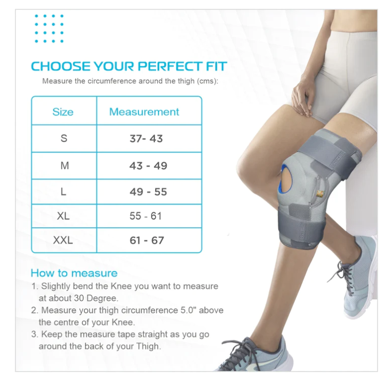 bombay surgical vissco neoprene hinged patella knee brace