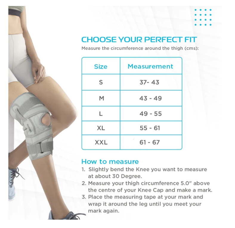 bombay surgical vissco oa knee brace open type