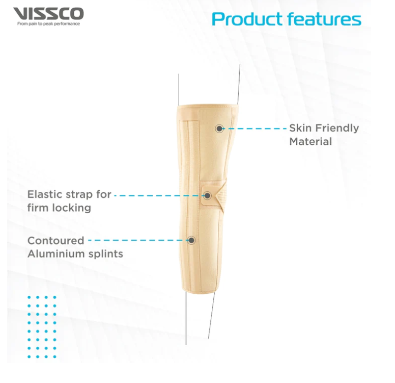 VISSCO KNEE BRACE LONG (19" BRACE) - P.C.NO. 0701