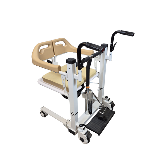 Arrex Seneca Hydraulic Patient Transfer Chair 3-in-1 Commode Wheelchair