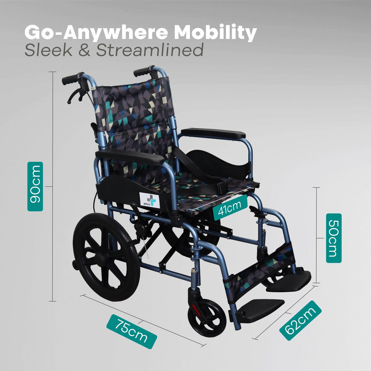 Premium Foldable Aluminium Wheelchair Arrex Sky