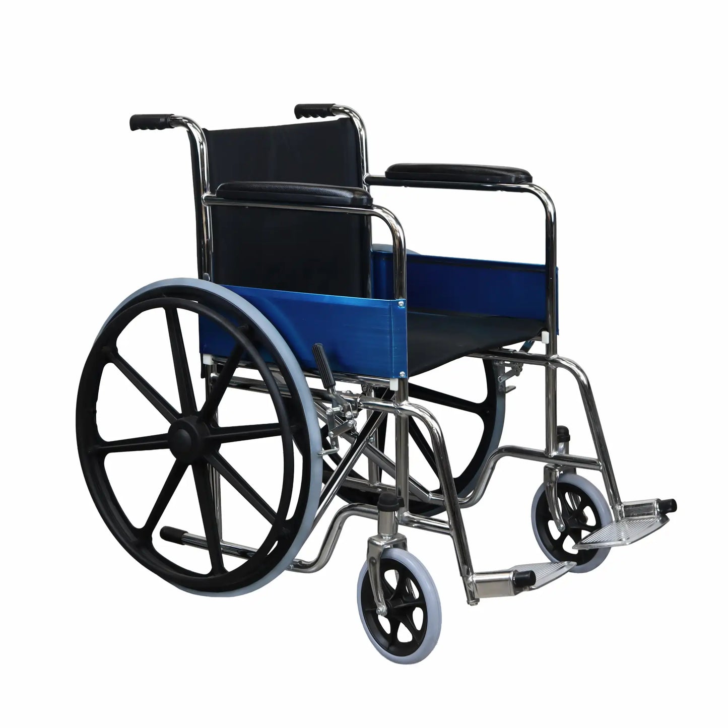 Basic Foldable Steel Wheelchair with Mag Wheels Arrex Tommy Mag