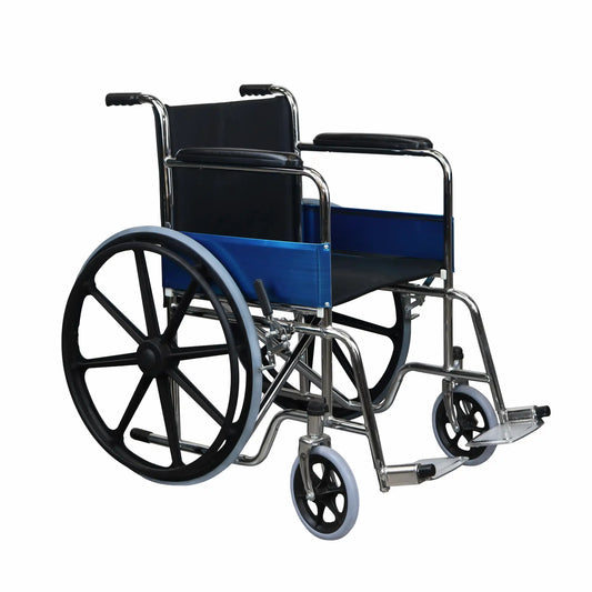 Basic Foldable Steel Wheelchair with Mag Wheels Arrex Tommy Mag