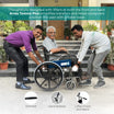 Basic Steel Wheelchair with Mag Wheels & Attendant Brake Arrex Tommy Plus