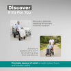 Arrex Toru Lightweight Foldable Travel Wheelchair with Brakes