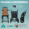 Arrex Toru Lightweight Foldable Travel Wheelchair with Brakes