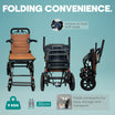 Arrex Toru Lightweight Foldable Travel Wheelchair with Brakes