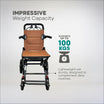 Arrex Toru Lightweight Foldable Travel Wheelchair with Brakes