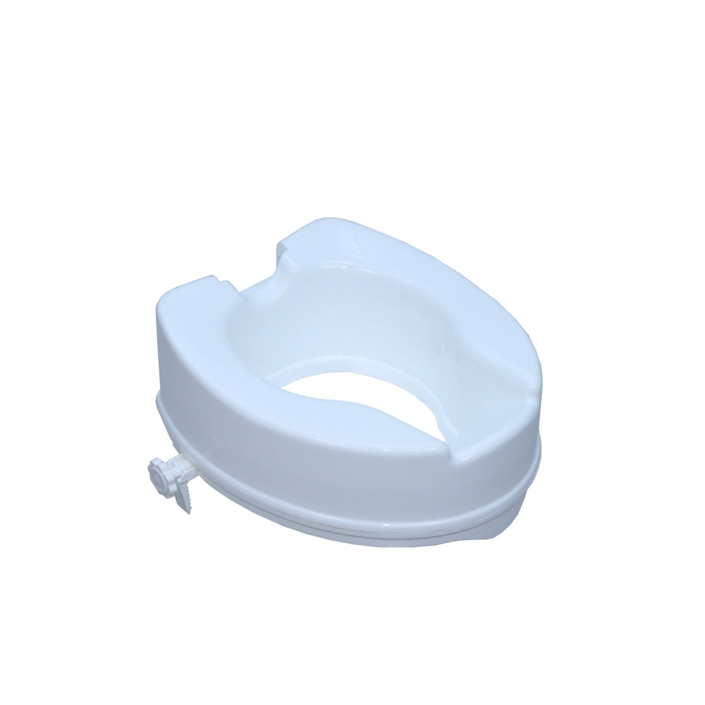 ARREX VA40 Comfort Commode Raiser 4 Inch Elevated Toilet Seat Without Lid Portable, Lightweight, Washable & Antibacterial