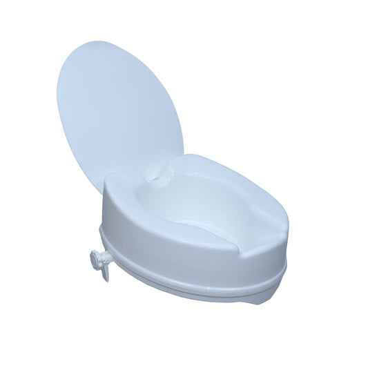 ARREX VA60 Comfort Commode Raiser 6 Inch Elevated Toilet Seat Without Lid Portable, Lightweight, Washable & Antibacterial