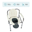 ARREX VP20U STEEL COMMODE CHAIR