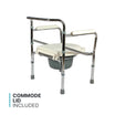 ARREX VP20U STEEL COMMODE CHAIR