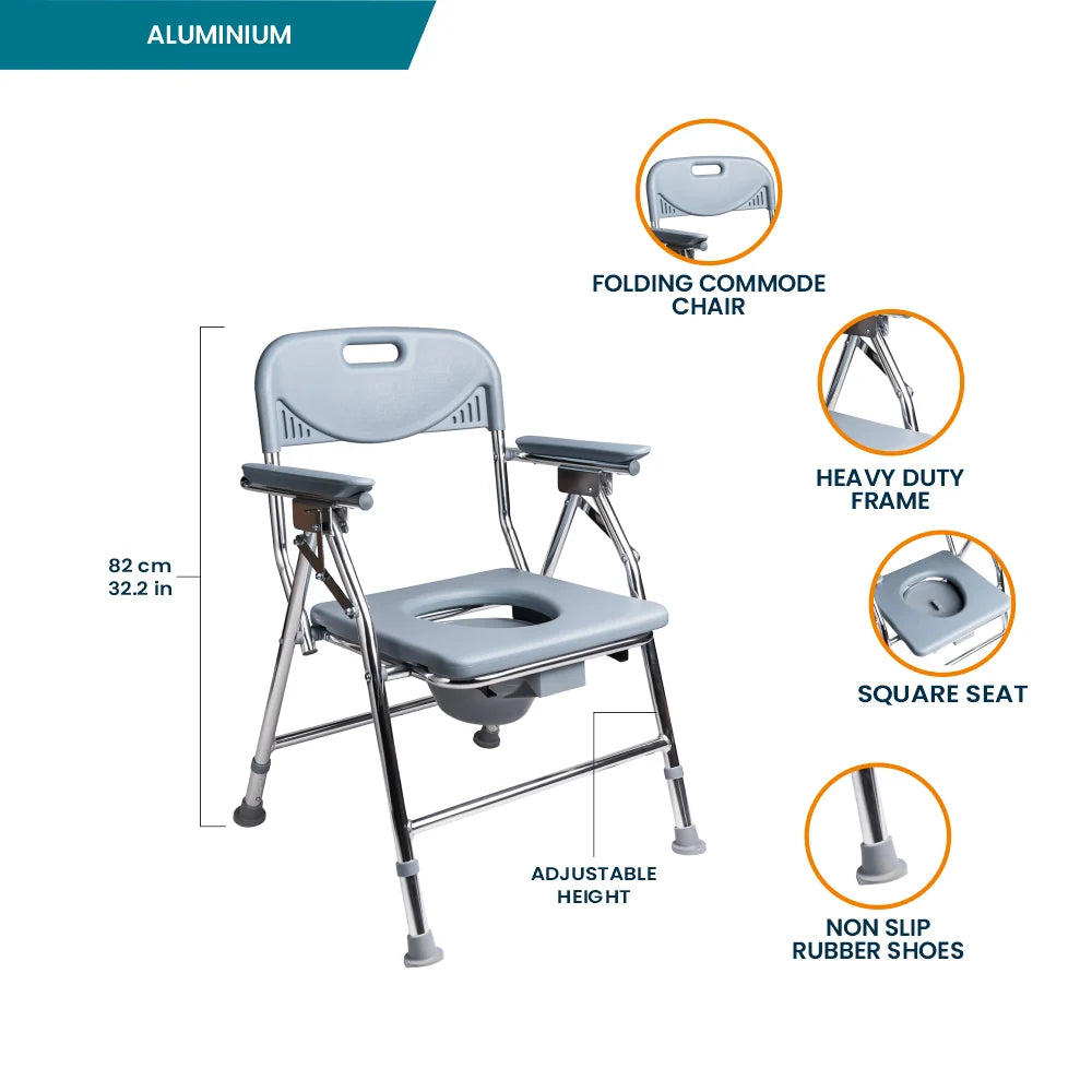 bombay surgical arrex vp50 premium commode chair