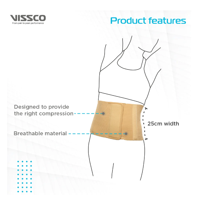 Vissco 0512 Abdominal Belt Firm Post-Surgery Support