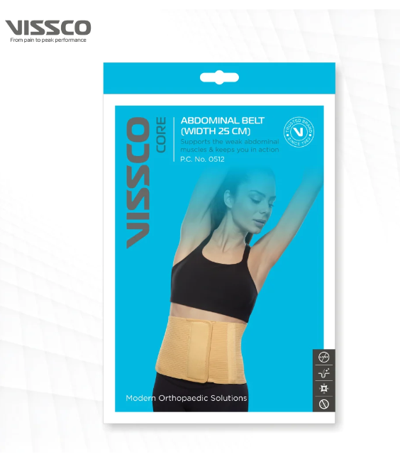 Vissco 0512 Abdominal Belt Firm Post-Surgery Support