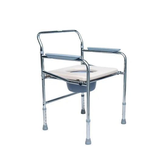 Foldable Commode Chair Adjustable Height & Steel Frame Arrex VP30