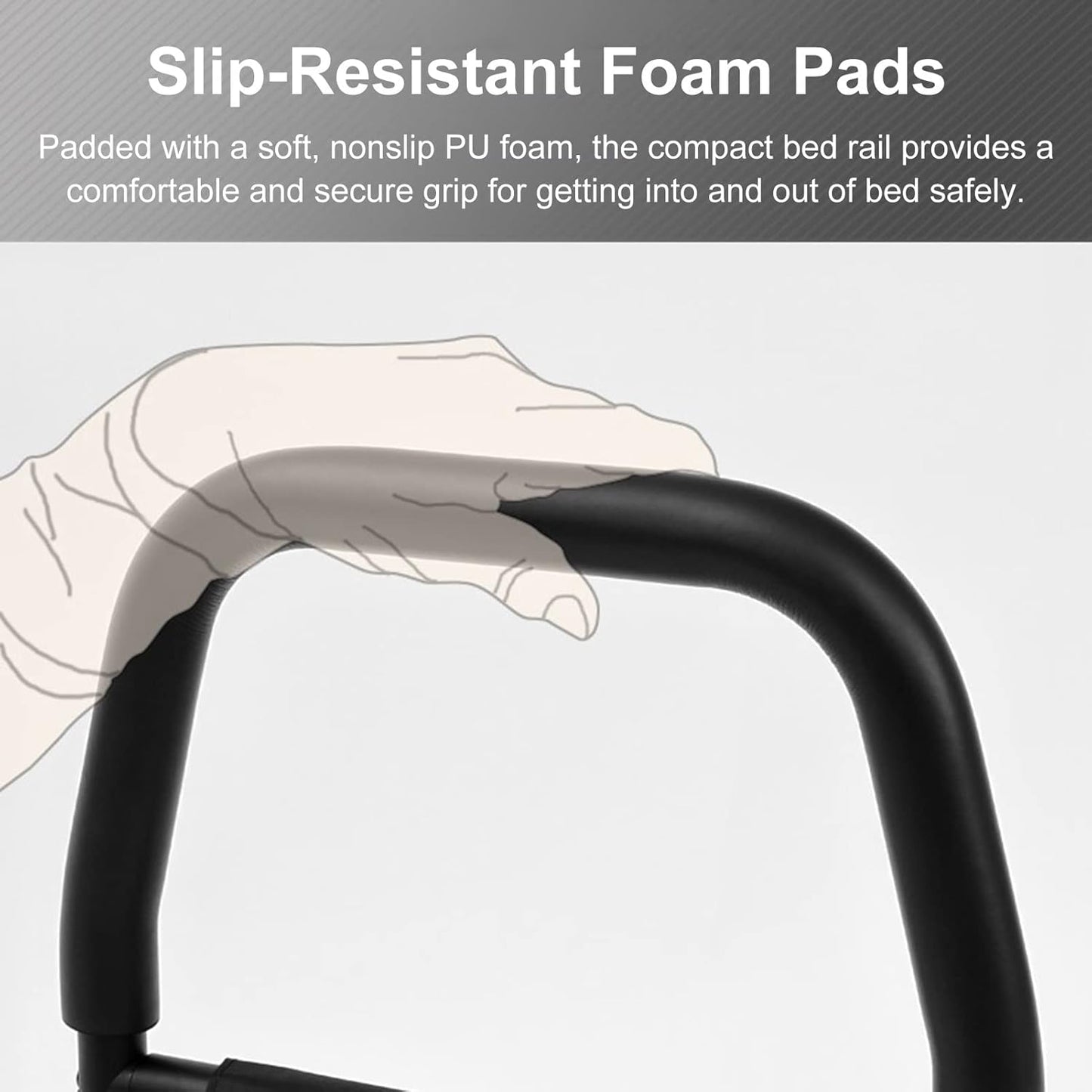 Arrex SR10 Adjustable Bed Safety Rail for Elderly & Patients