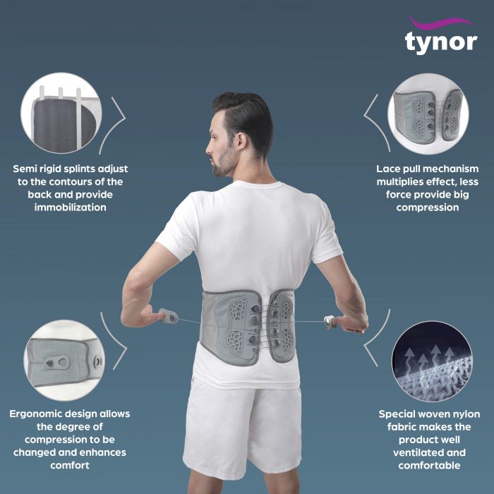 TYNOR A-30 LACEPULL L.S. BELT, GREY, 1 UNIT