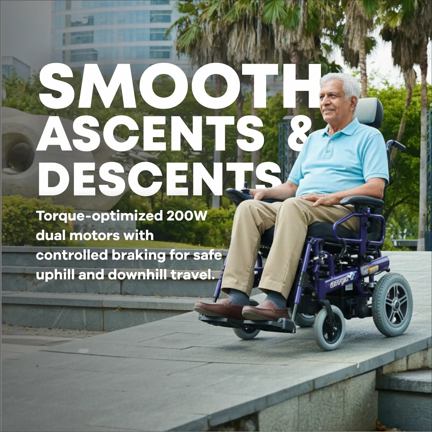 Electric Reclining Power Wheelchair Arrex Zula