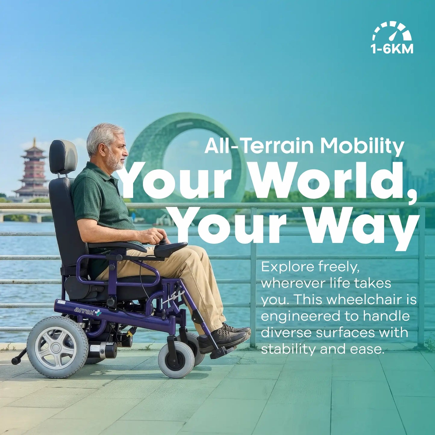 Electric Reclining Power Wheelchair Arrex Zula