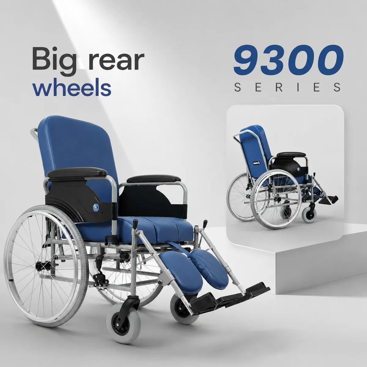 VERMEIREN 9300 Reclining Commode Wheelchair for Elderly & Patients