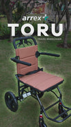 Arrex Toru Lightweight Foldable Travel Wheelchair with Brakes