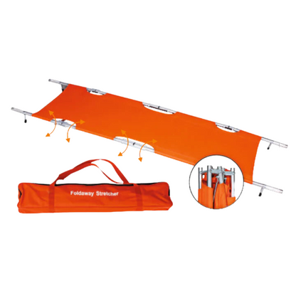 ARREX STR 30 PRO FOLDABLE STRETCHER: LIGHTWEIGHT ALUMINUM ALLOY, 120KG CAPACITY, STURDY AND SAFE, FOLDABLE DESIGN WITH SAFETY BAG
