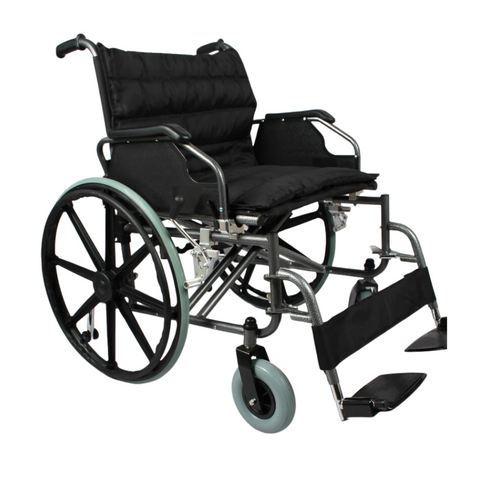 Heavy Duty Foldable Steel Wheelchair with Mag Wheels Arrex Victor 51